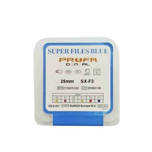 فایل روتاری دندانپزشکی پروفا مدل sx f3 25mm بسته 6 عددی